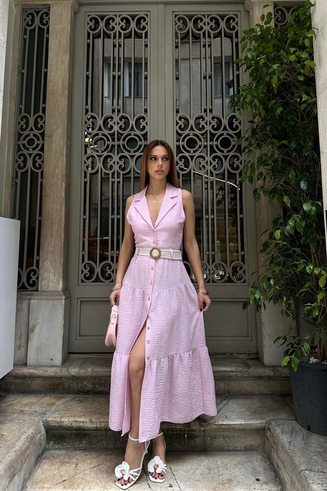 Myloore robe rose midi